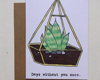 Succulent Plant Card