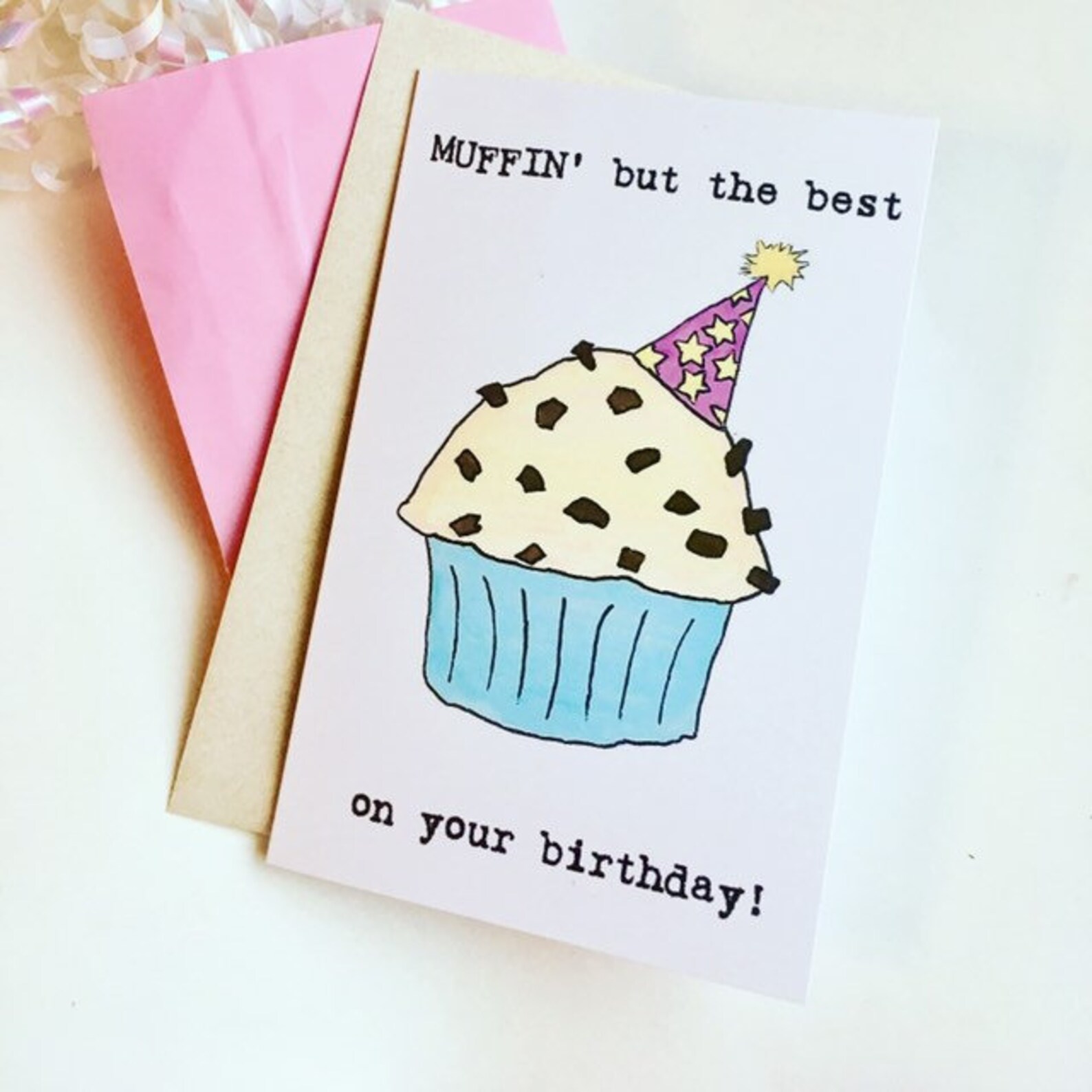 Muffin Birthday Card Etsy
