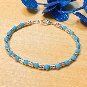Boho Turquoise Bracelet, Tribal Stacking Bracelet, Southwest Bracelet Women, Turquoise Bracelet, Tribal Jewelry, Southwest Jewelry