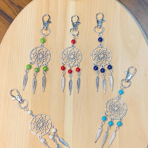 Southwest Purse Charm, Dreamcatcher Purse Charm, Silver Purse Charm, Western Purse Charm, Handbag Bling, Turquoise Bead Purse Charm