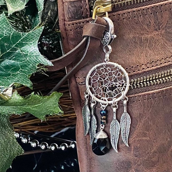 Dreamcatcher Purse Charm, Southwest Purse Charm, Southwest Dreamcatcher Handbag Bling, Dreamcatcher Jewelry, Western Purse Charm