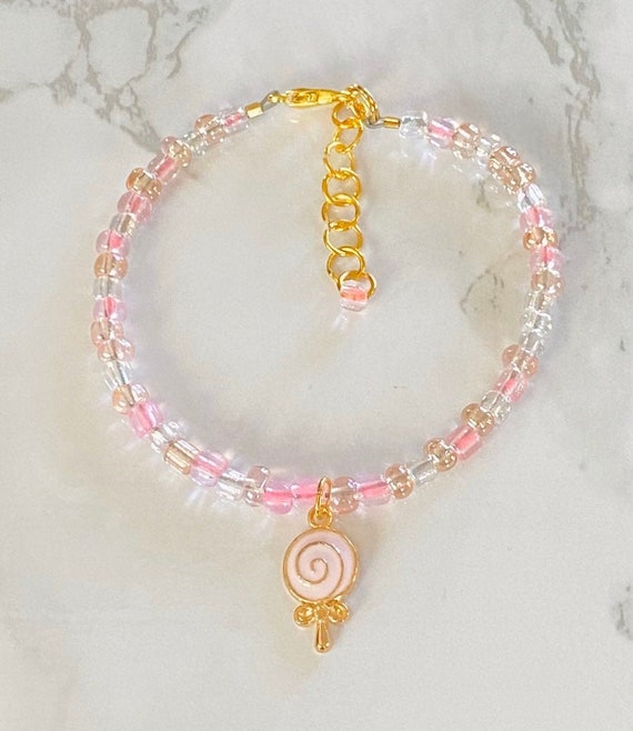 Beaded Bracelet - Lollipop Beaded Bracelet - Lollipop