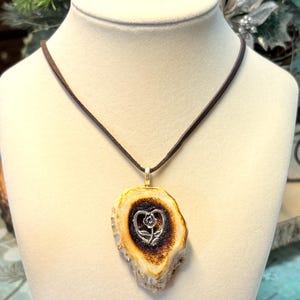 Deer Antler Necklace, Southwest Deer Necklace, Antler Pendant, Antler Choker, Antler Pendant Necklace, Southwest Choker, Leather Choker