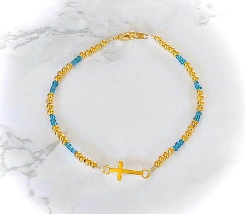 Gold religious bracelet Clearance