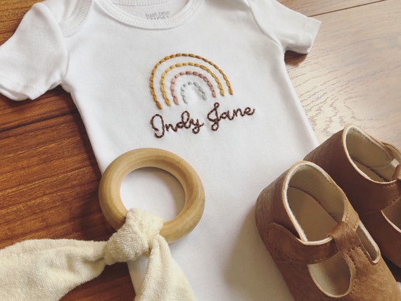 embroidered baby onesie