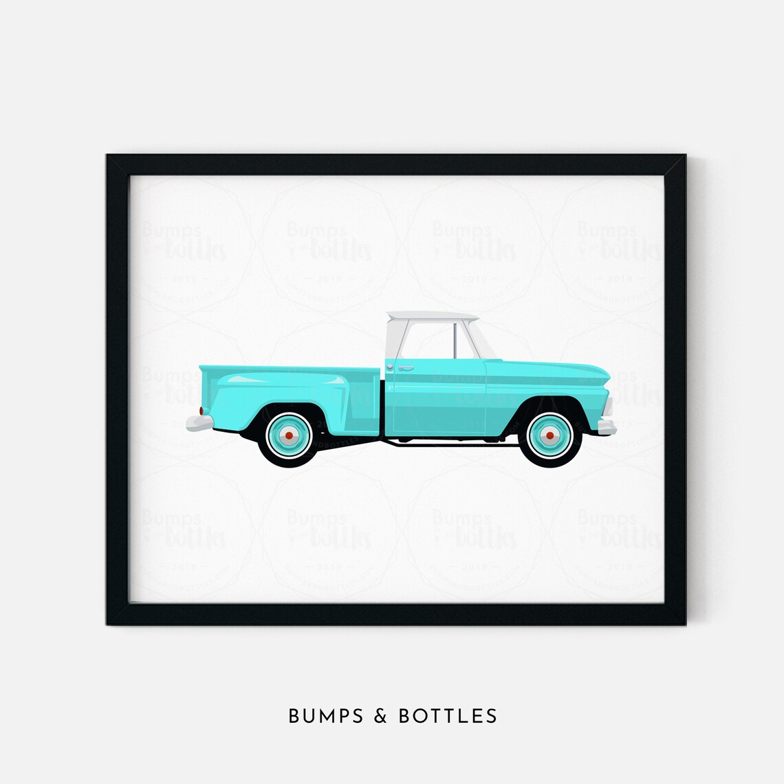 Pickup Truck Wall Art for Toddler Boy Room Baby Boy Nursery Etsy
