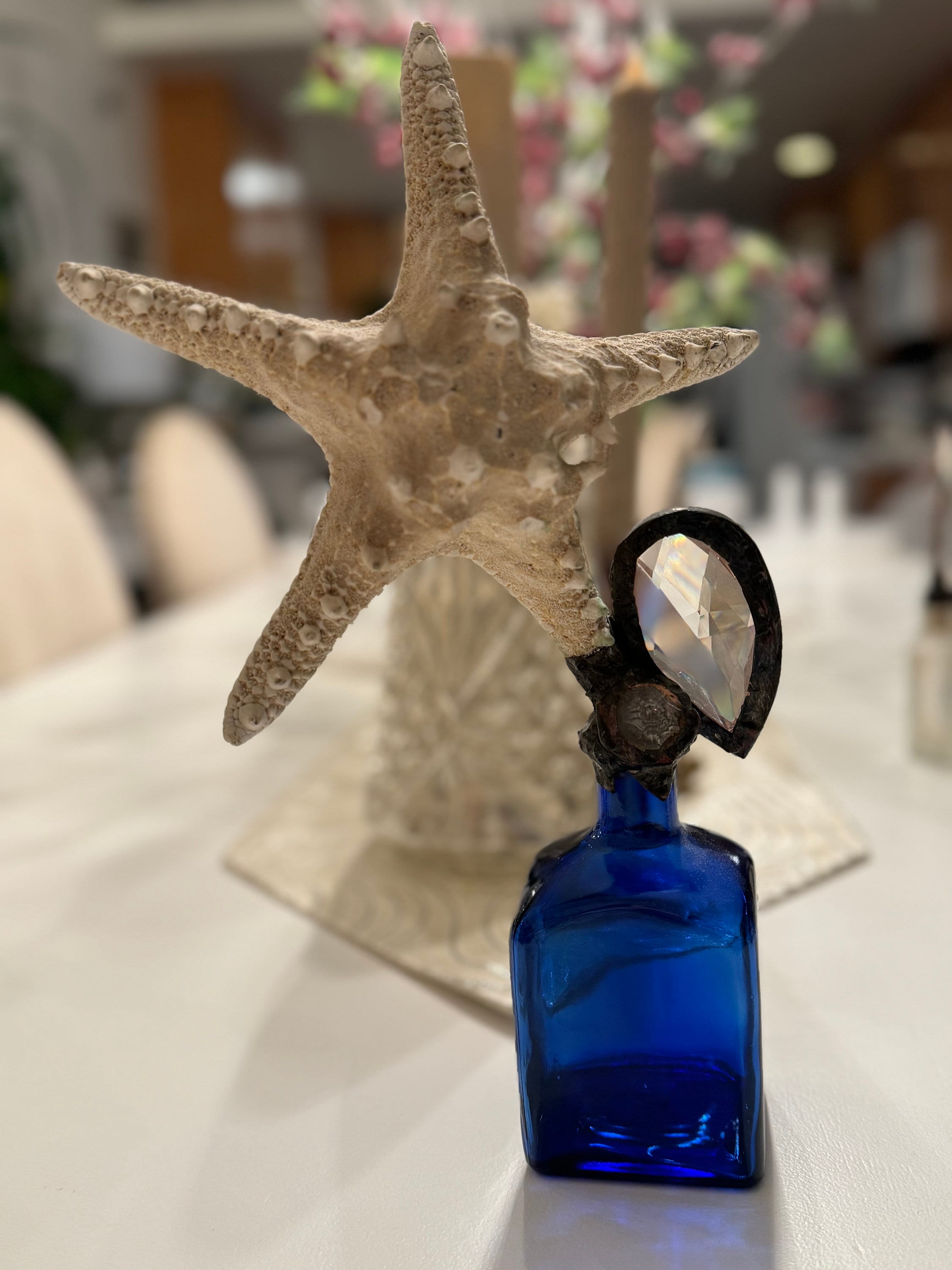 Soldered Starfish Bottles ** Glass Bottles ** Altered Bottles ...