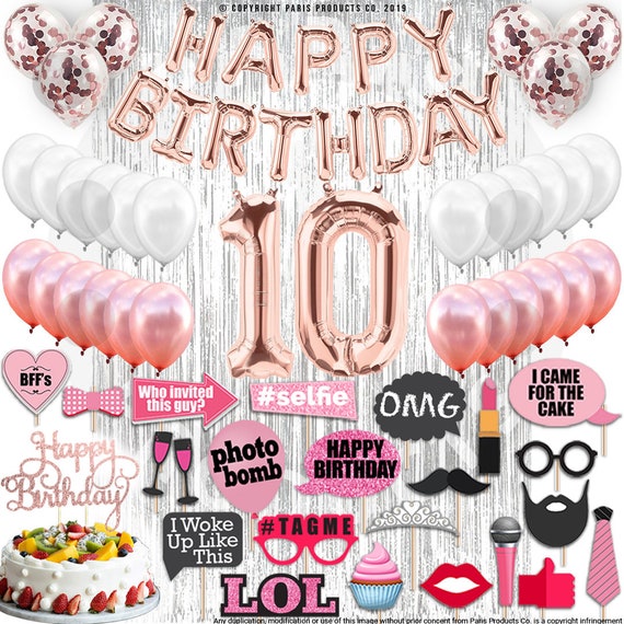 Joyeux anniversaire 10 ans livre d'or: Parfait pour fêter le 10e  anniversaire de votre fille, 100 pages (French Edition)