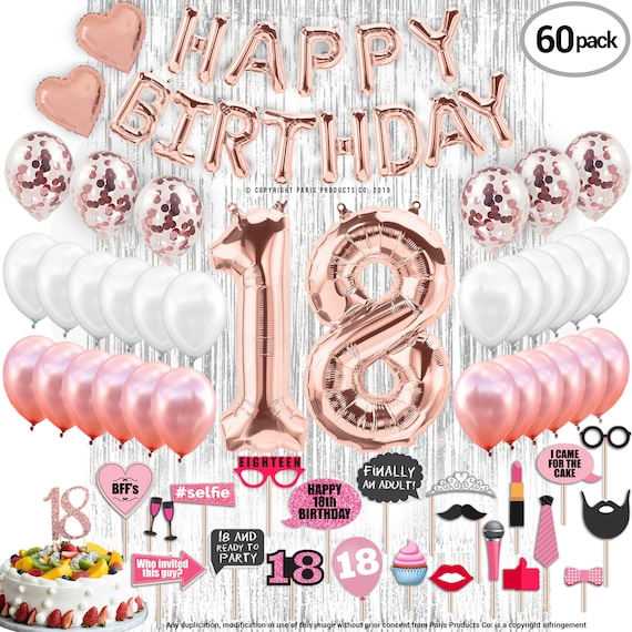 Decoration Anniversaire 18 ans, Vert Or Ballon 18 ans Anniversaire de Fête,  Deco Anniversaire 18 Ans Deco 18 ans Ballon Bannière Joyeux Anniversaire,  Anniversaire Décorations pour 18 ans Fille Homme : : Cuisine et  Maison