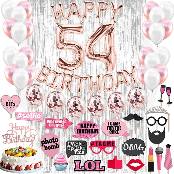  Decoraciones de cumpleaños número 50 para hombres, azul marino  y plateado, suministros de fiesta de cumpleaños de 50 años con pancarta de  feliz cumpleaños y globos de aluminio con el número