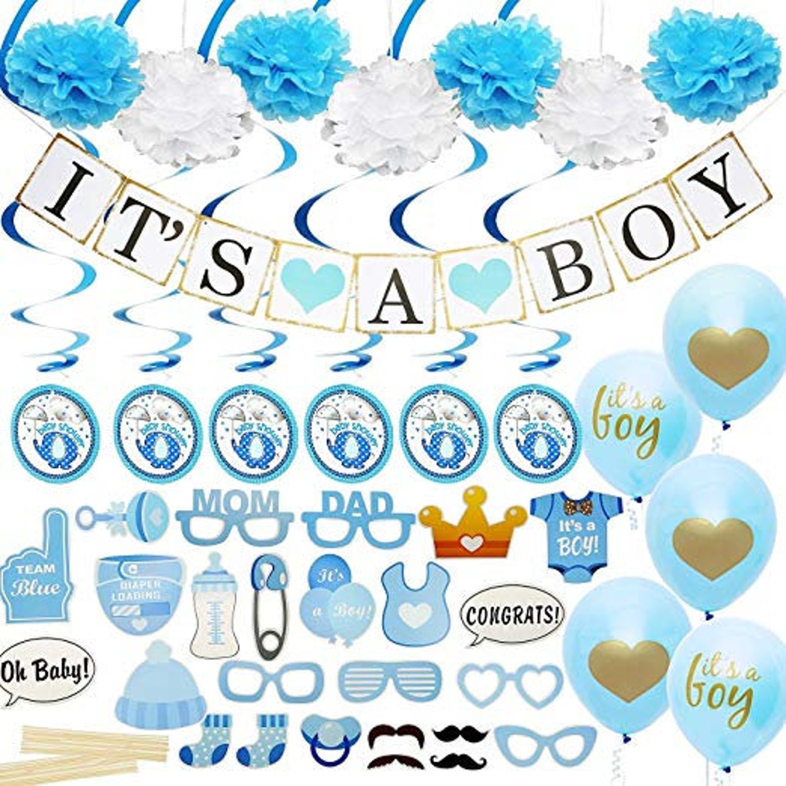 Baby Shower Decorations for Boy 'Its a boy Etsy