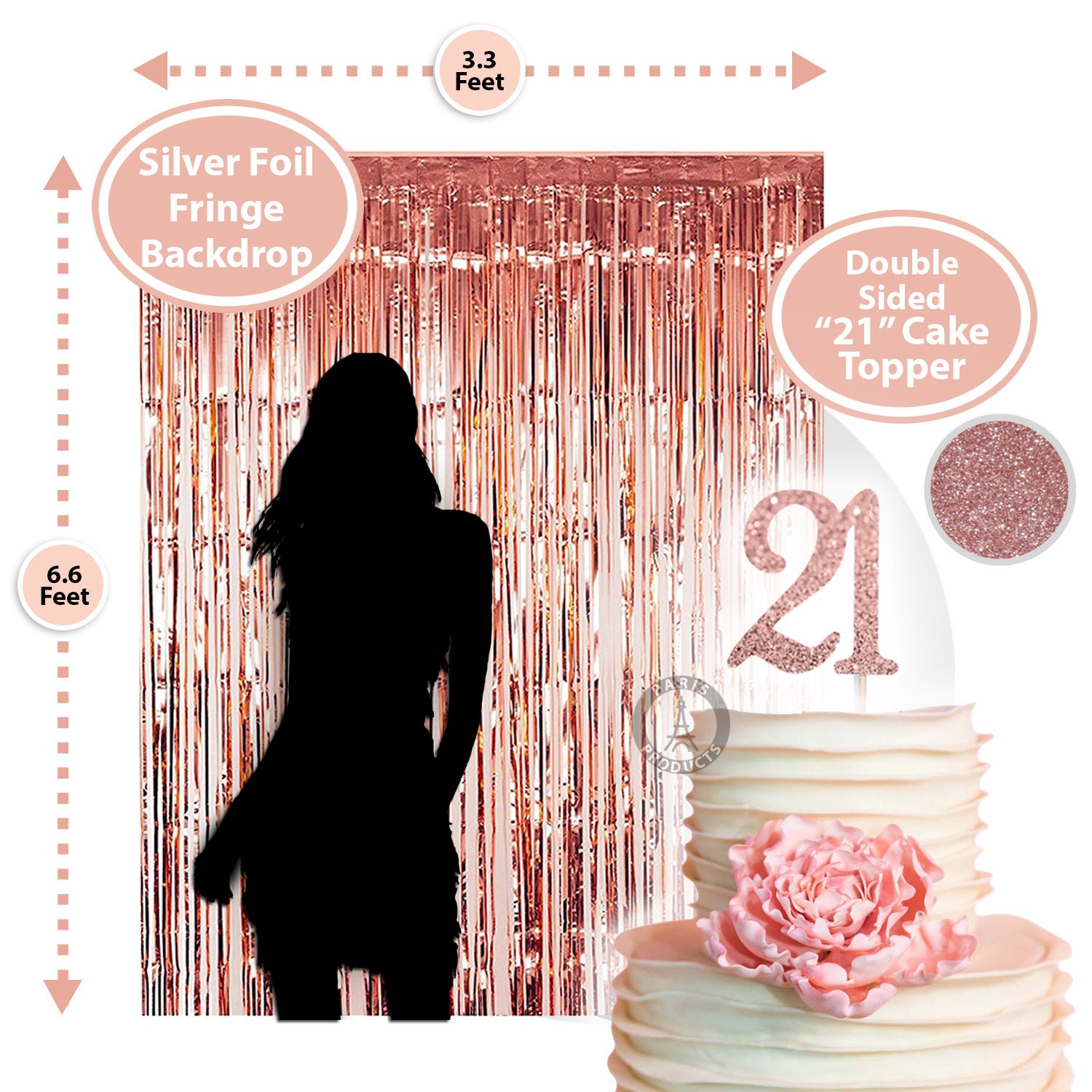 Decorations Danniversaire 21st 38 Pieces Cake Topper Party Etsy France