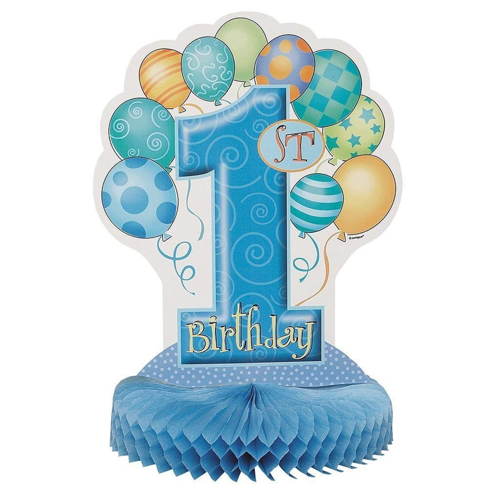 1st Birthday Party Supplies Bundle for Boys Includes Etsy