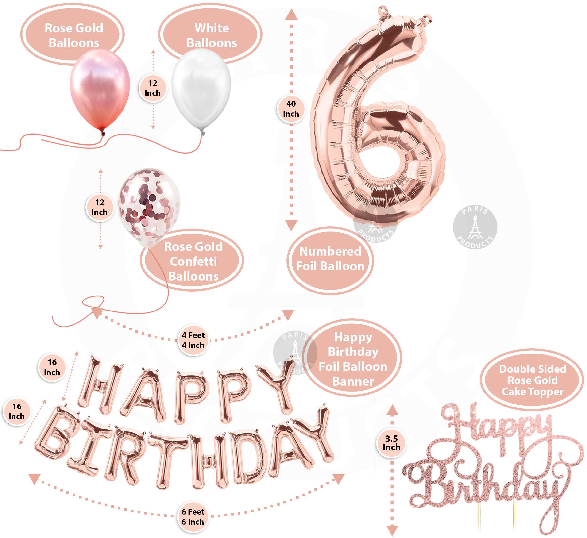 6th Birthday Decorations Six Birthday Party Supplies Sixth - Etsy UK