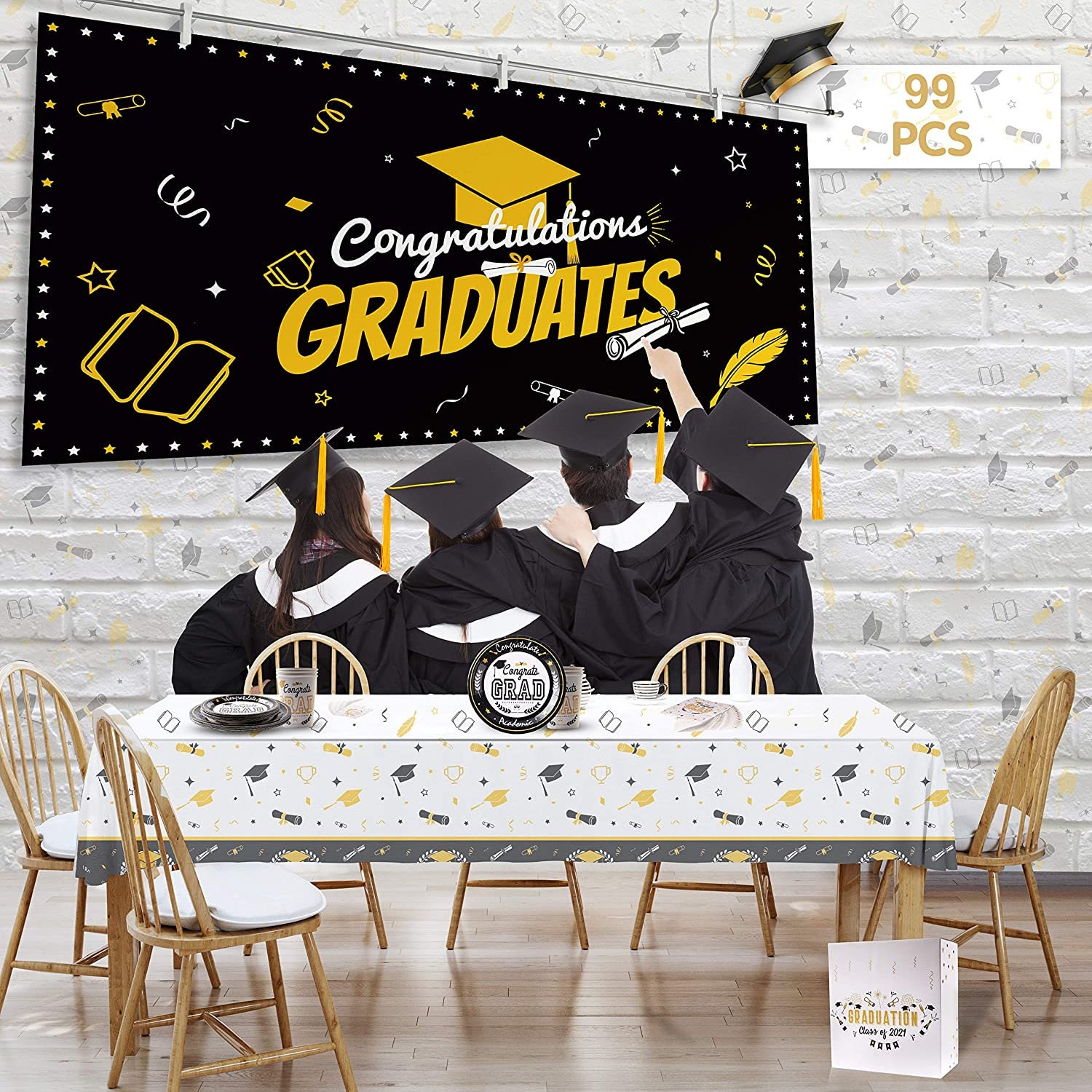Graduation Decorations 2021 Graduation Party Supplies Black | Etsy