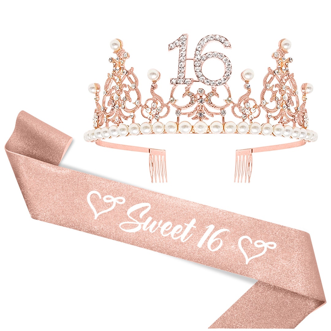 I am selling my sweet 16 crown Amazon.com : KICOSY Sweet 16 Birthday Crown and Sash for  main image 3