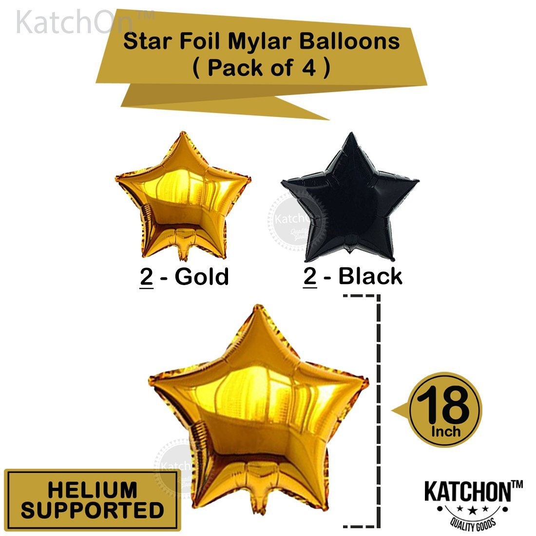 KatchOn, Globos dorados del número 4, grandes, 50 pulgadas, globos dorados  del número 4, globos de cumpleaños de 4 años, globos de cumpleaños de 4