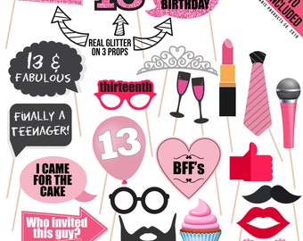 Decorations Du 13e Anniversaire 13 Fournitures De Fete Etsy France