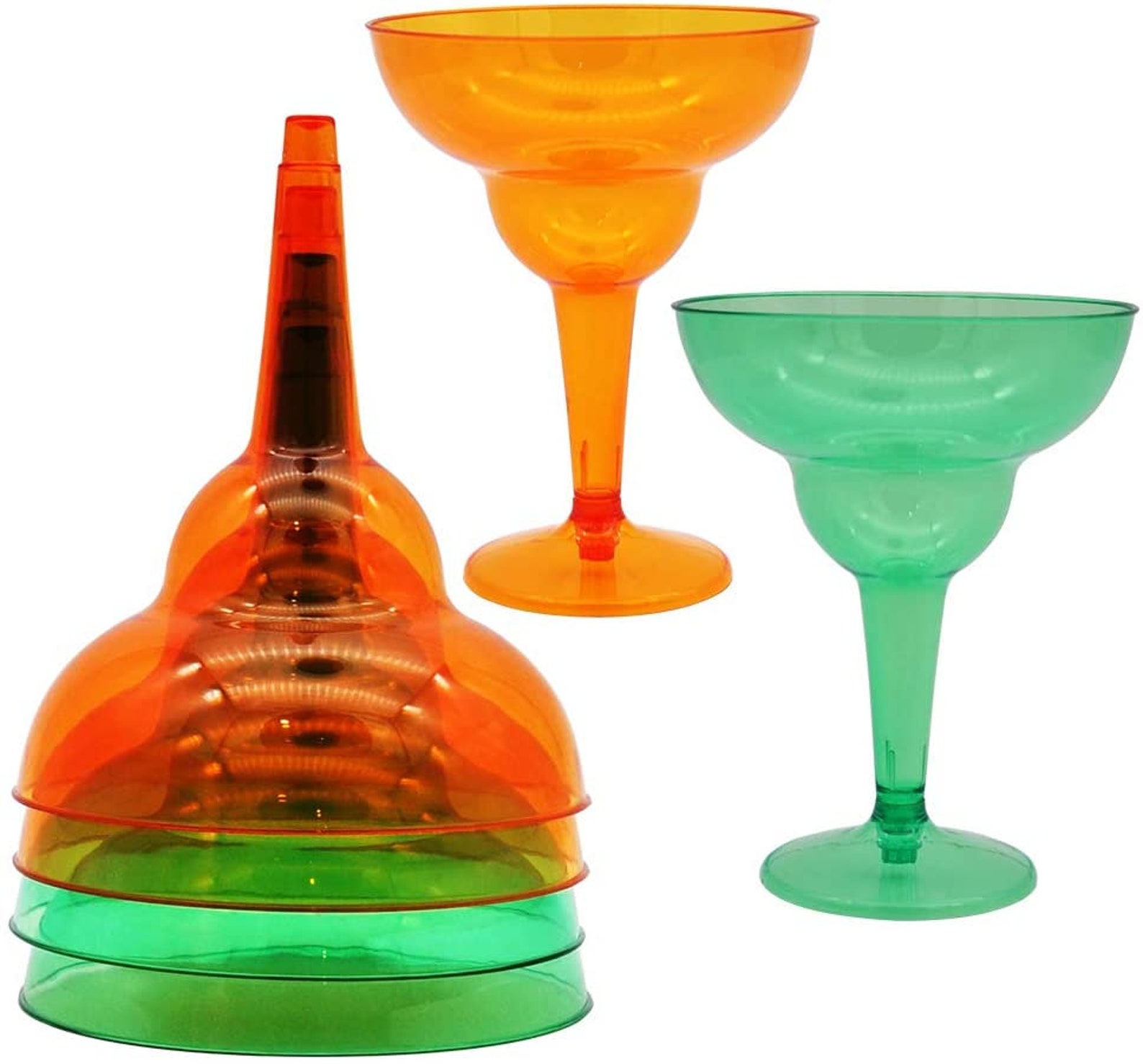 36 Packs Plastic Margarita Glasses Cups 12 Oz Disposable Cinco Etsy