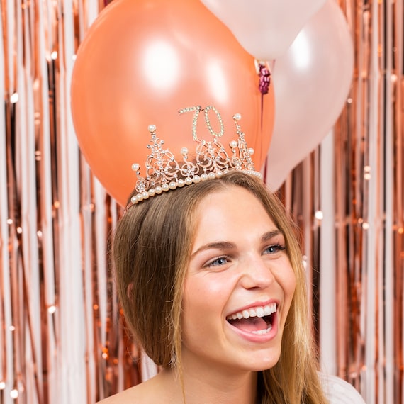 70th birthday tiara discount