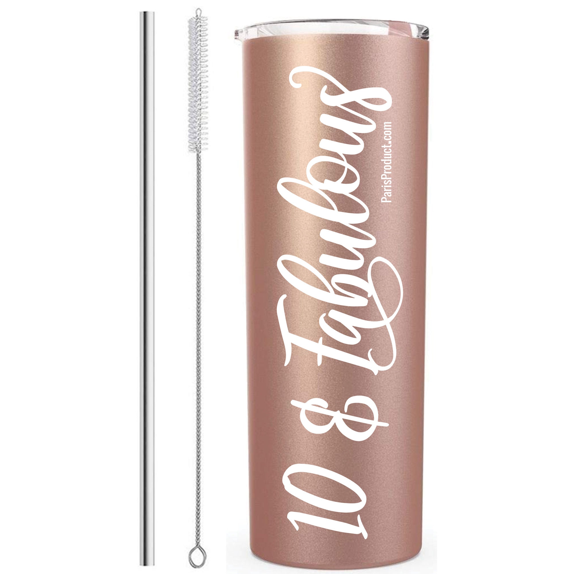 10 & Fabulous 20 Oz Stainless Steel Rose Gold Tumbler Gifts - Etsy