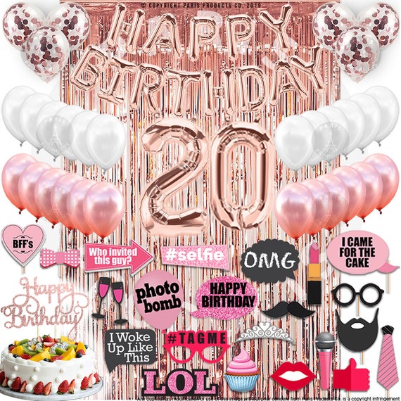 20th Birthday, 20th Birthday Decorations for Women, 20th Birthday Sash,  20th Birthday Tiara, 20th Birthday Gifts for Women, 20th Birthday Crown,  20th