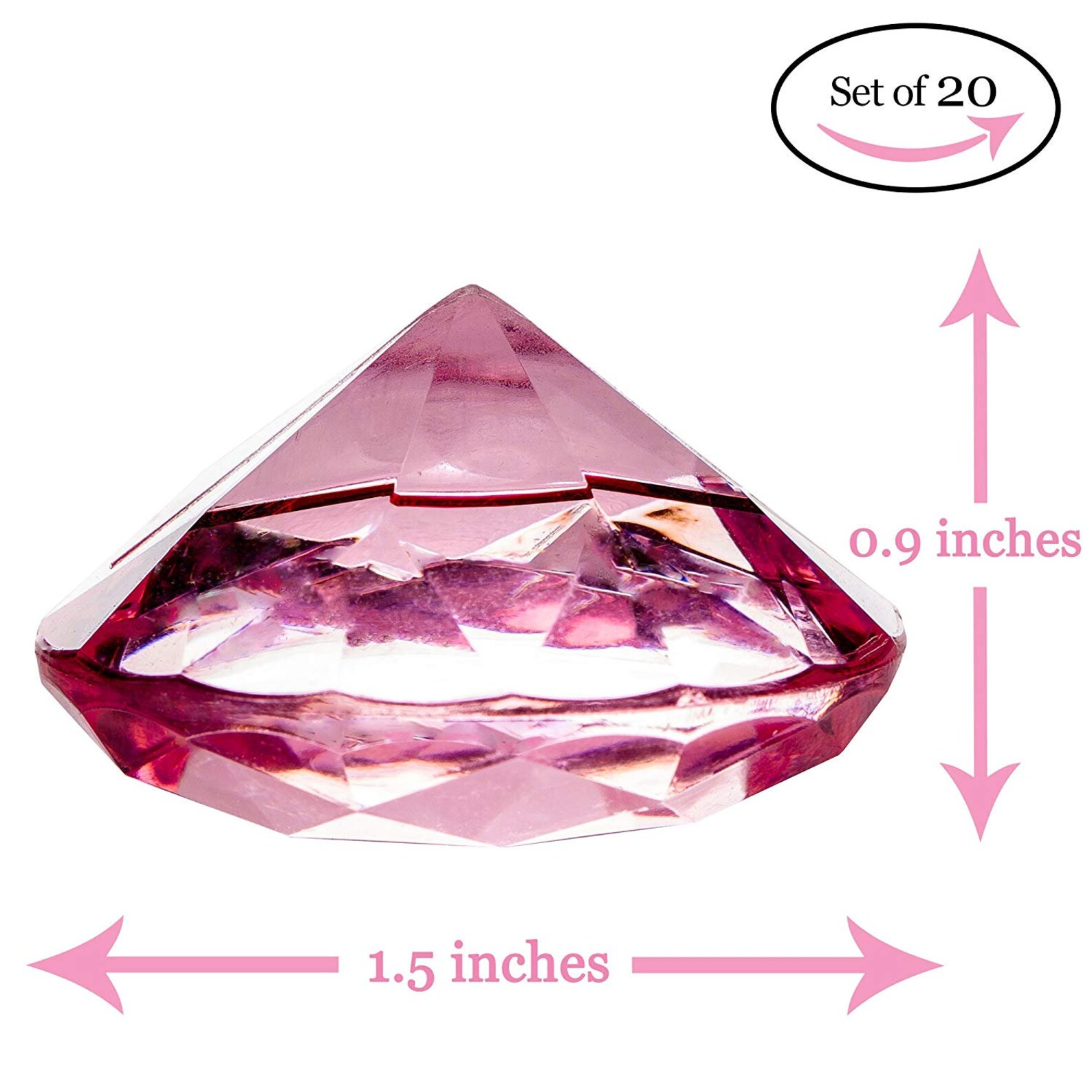 PINK Diamond Place Card Holder Table Number Holders 20 PC Etsy
