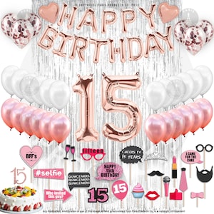 15th Birthday Etsy