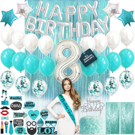 8th Birthday Decorations Birthday Party Supplies Eighth - Etsy Canada