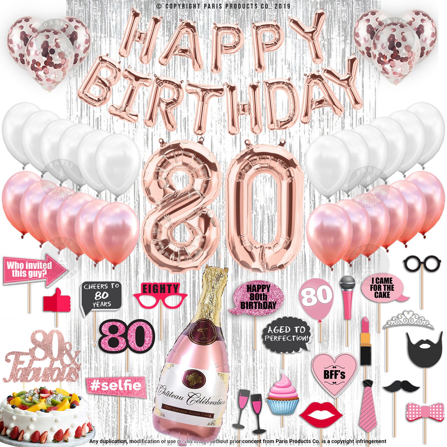 Decorations Du 80e Anniversaire Fournitures De Fete Etsy France Decorations Du 80e Anniversaire Fournitures De Fete Etsy France