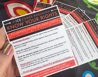 4in “KNOW YOUR RIGHTS”  Sticker