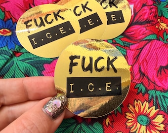 2.5 inch  “Fuck ICE” Sticker