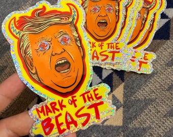 4in “Mark of the Beast” vinyl sticker