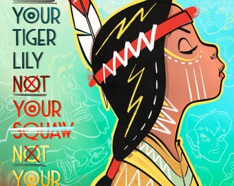 Not Your Tiger Lily 8.5x11 Print