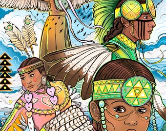 Powwow 8.5x11in Print