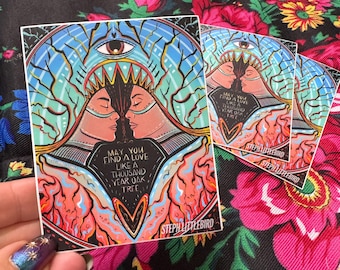 4in “Love like a thousand year oak tree”  Sticker