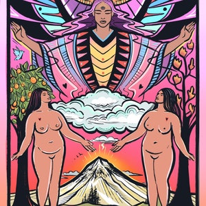 Lovers Tarot 8x11 Print (Lesbian Edition)