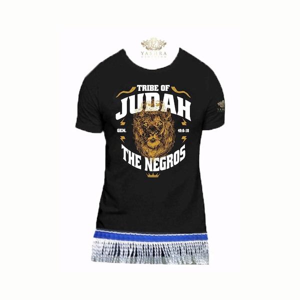 Judah Tribe, 12 Tribes of Israel, Hebrew Israelite clothing with Fringes, Variety of Color Available, XS-5XL. Explore Now!