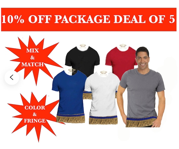 Men's Israelite T-shirts With Fringes, Hebrew T-shirt With Fringes, Fringes,  Hebrew Israelite, Garments With Fringes, Fringed Garments -  Israel