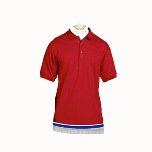 Fringe Polos, Hebrew Israelite Clothing, Multicolor Available. XS-6XL. Explore Now!