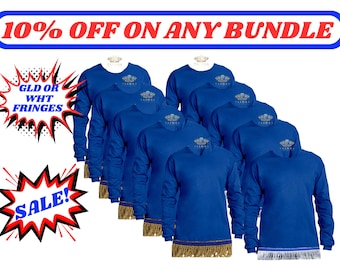 Long Sleeves Shirts with Fringes, Bundle of 5 Multicolor Available. XS-5XL. Explore Now!