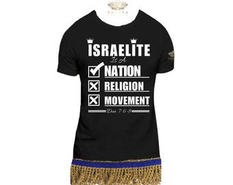 Israelite Nation, T-Shirts with Fringes, Multicolors Available XS-5XL. Explore Now!