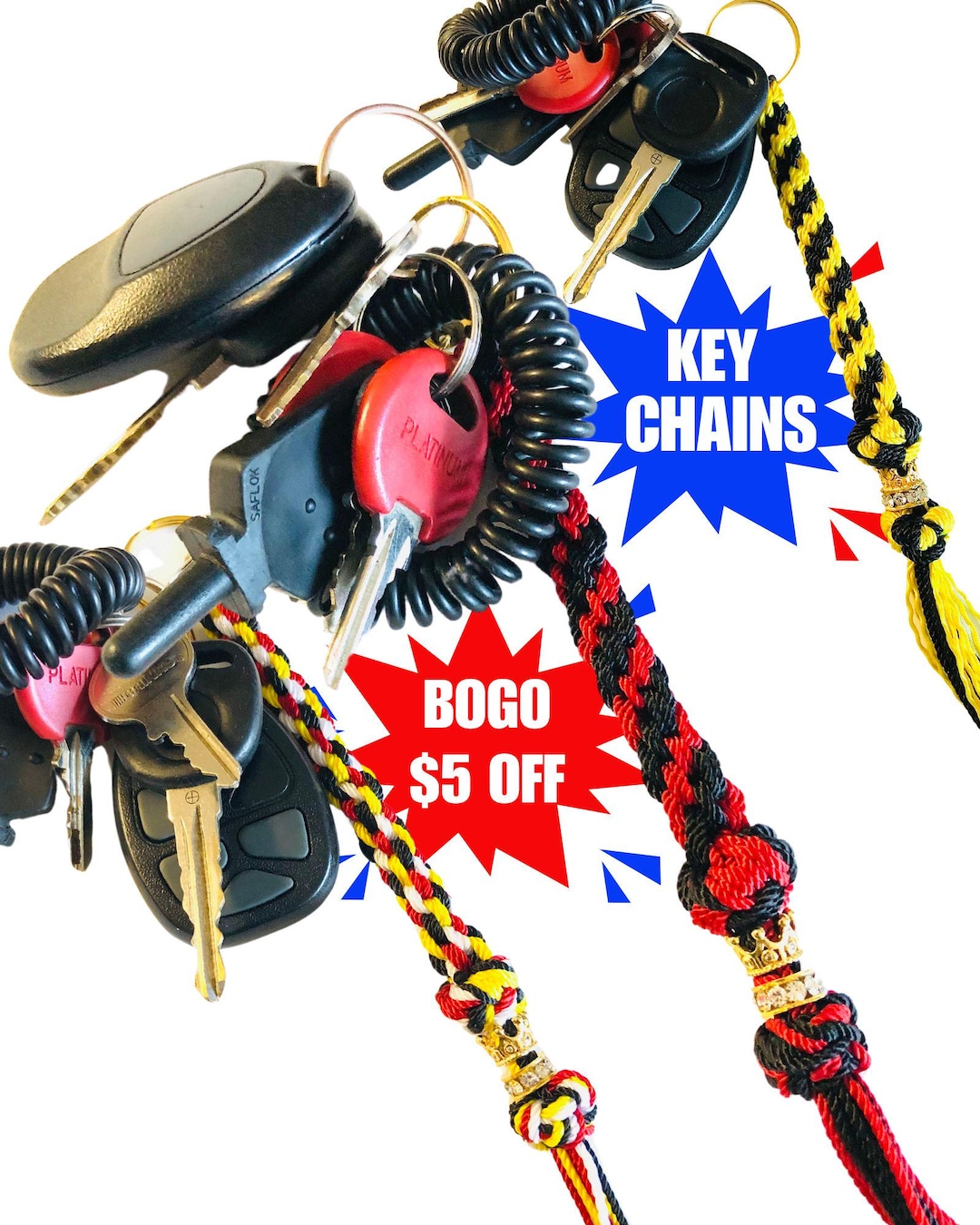 Tzitzit Key Chains Gold or Silver Crown. Multicolors Available. EXPLORE ...