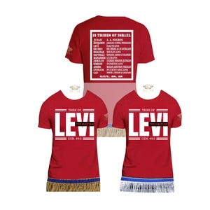 Tribe of Levi, 12 Tribes of Israel, Bible Verse, Multi-color Available. XS-5XL. Explore Now!