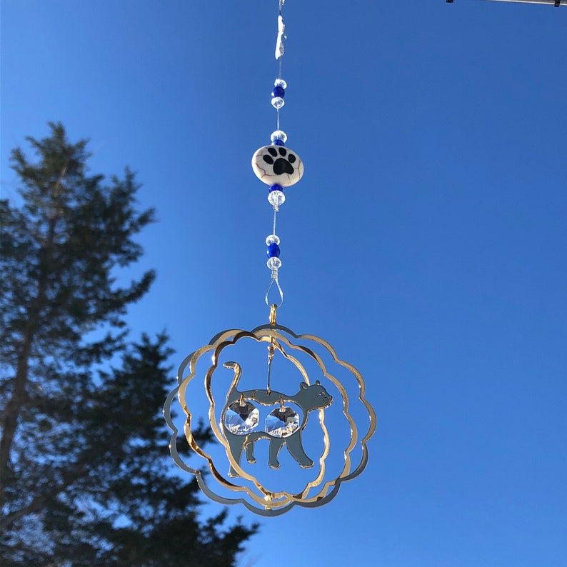 Hummingbird Suncatcher BLUE Crystals Silver 6688