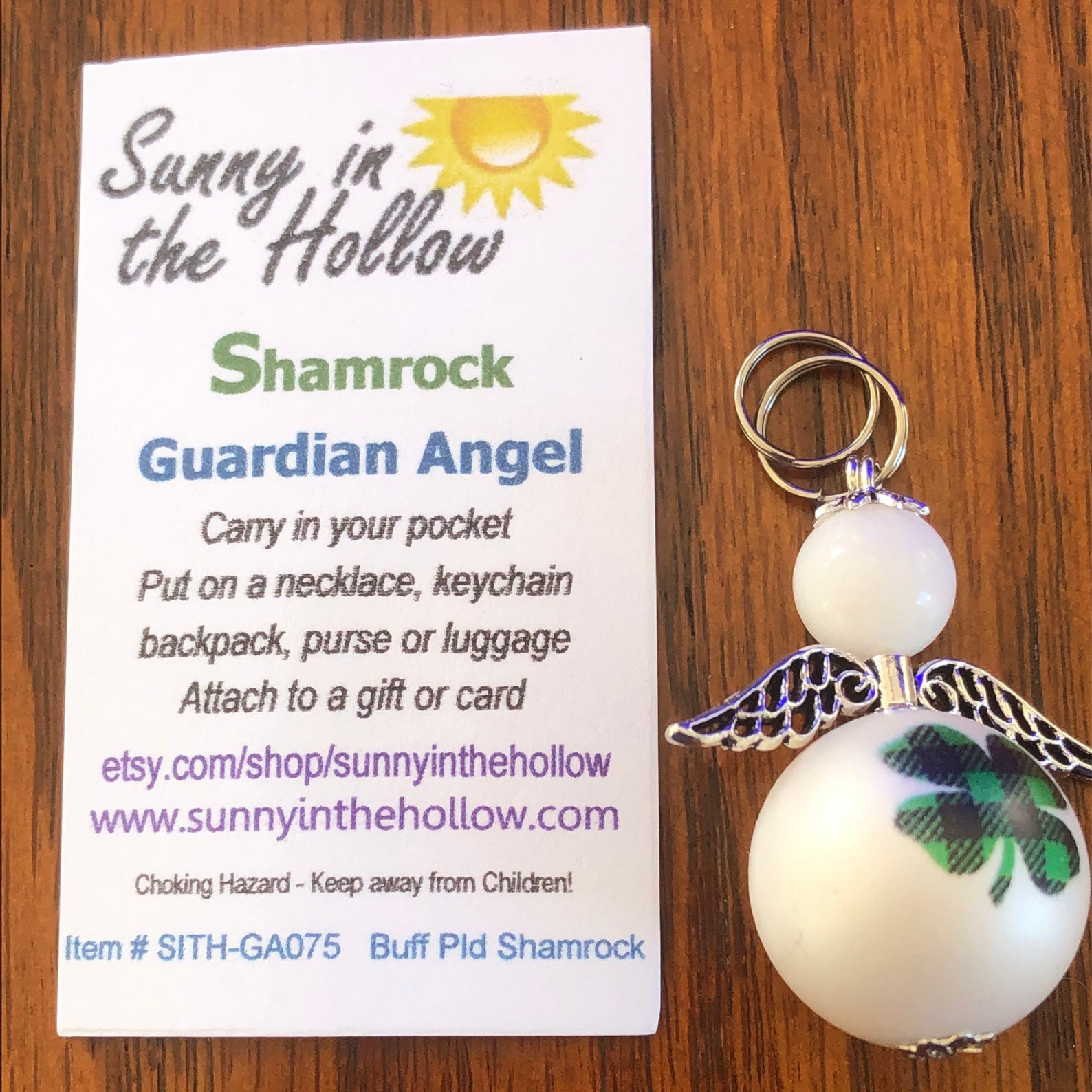 GOOD LUCK Pocket Guardian Angel GA0751 necklace pendant Etsy