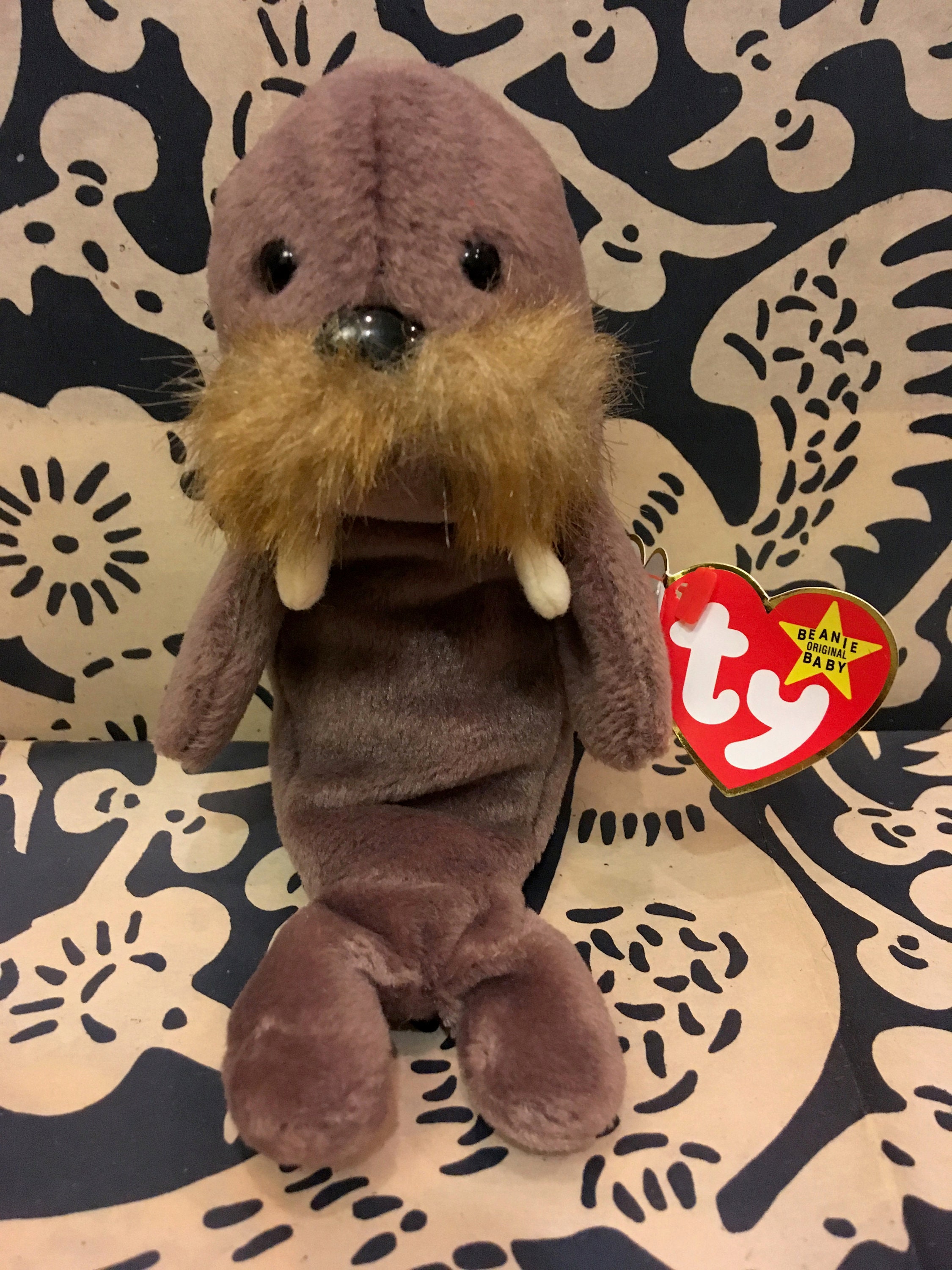 JOLLY Beanie Baby Walrus Etsy