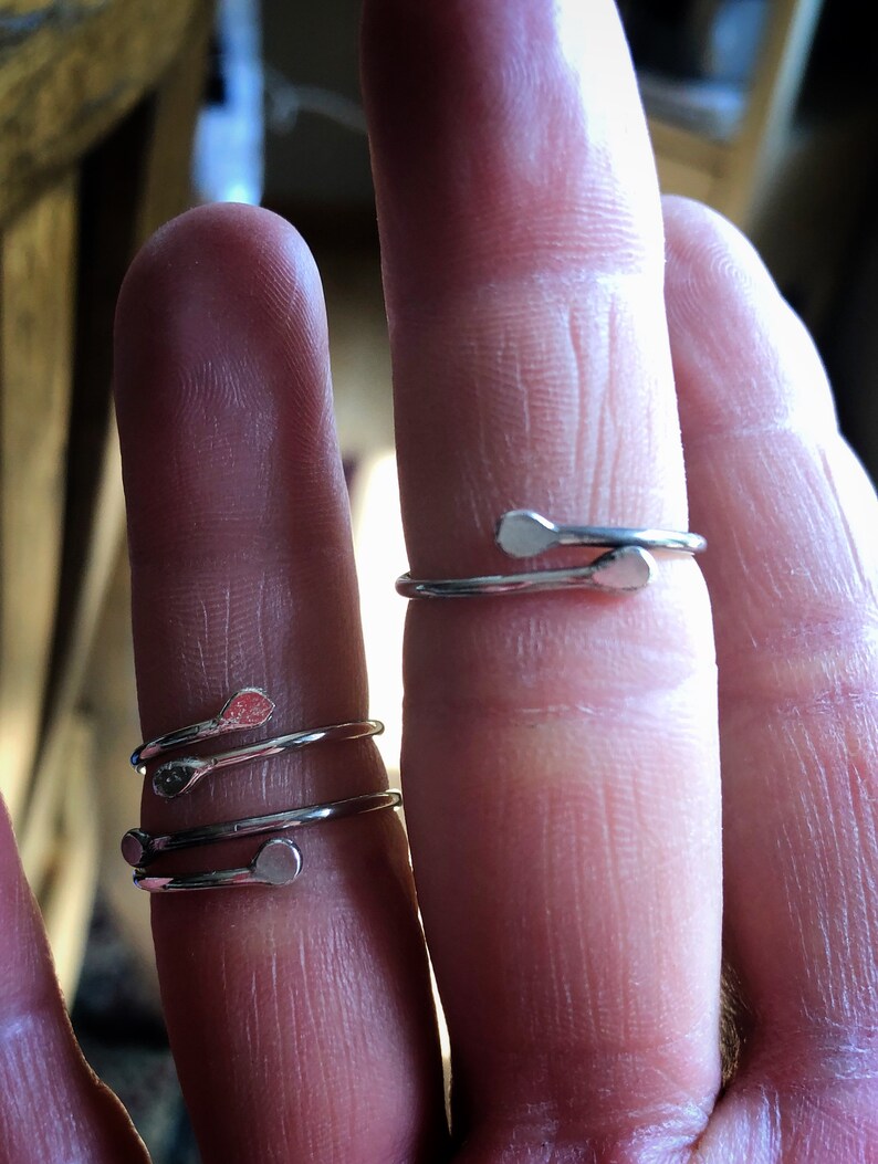 buyer/'s choice Midi midi chevron or round band ; girlfriend gift; friend gift; gift for woman birthday gift midi ring; sterling silver