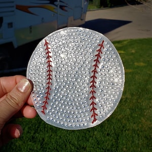 Pegatina de béisbol - béisbol brillante - calcomanía para auto -