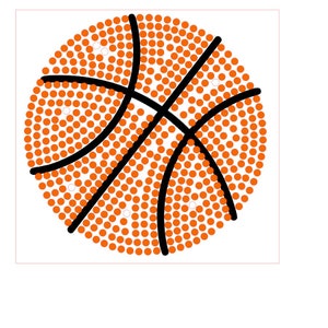 Basketball Rhinestone Sticker -sparkle Basketball - Car Decal - Tumbler ...